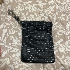 Zara Elegant Black Chainmail Evening Bag